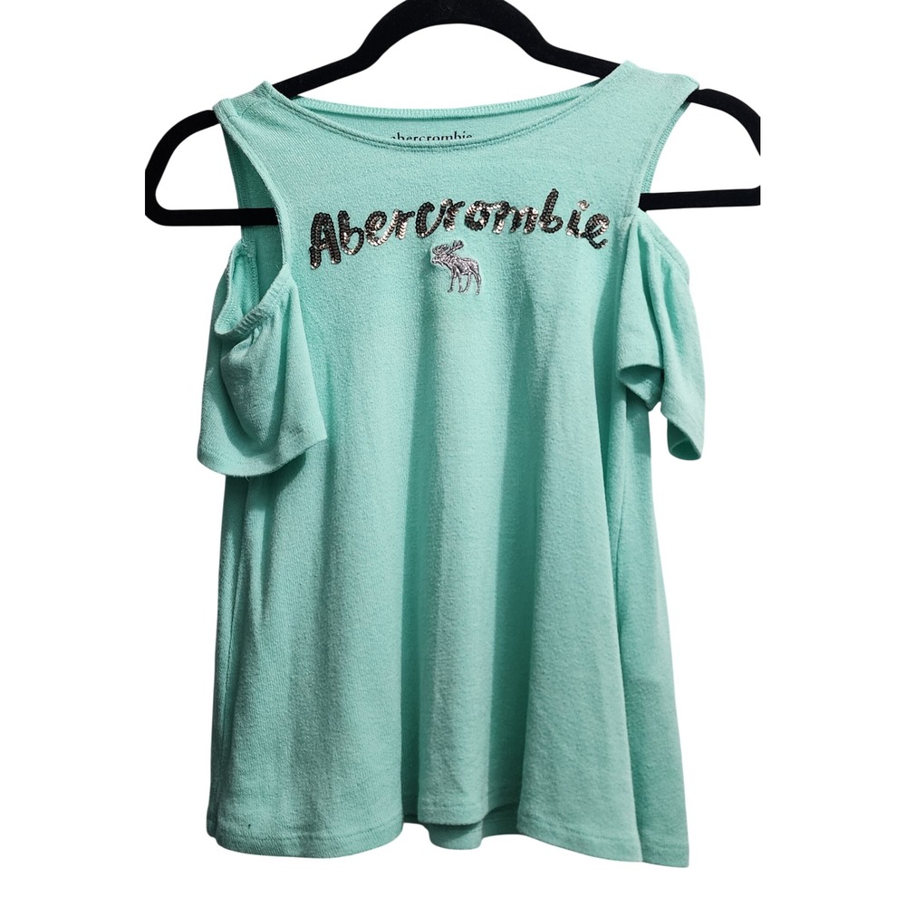 Abercrombie Kids Cold Shoulder Tunic‎ Top Girls Size 9 10 Sequins